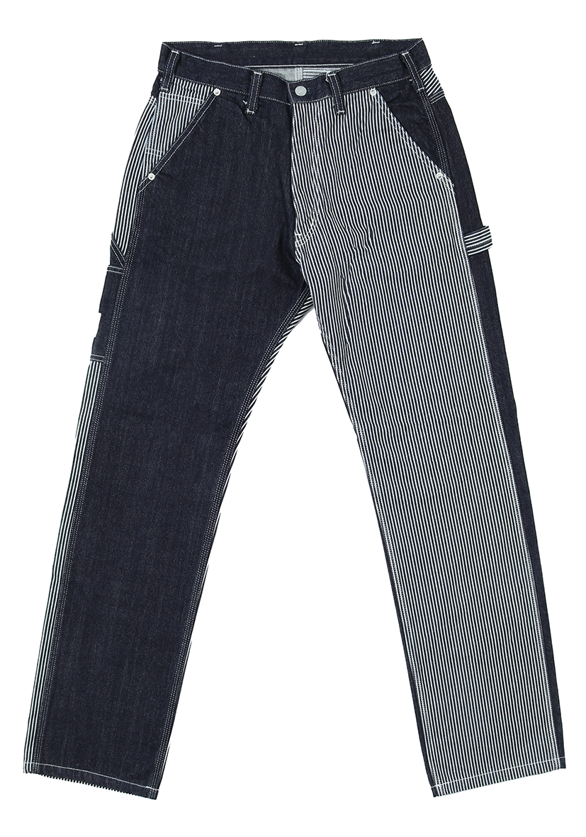 Denim Multi-Stripe Work Pants - KOJIMA GENES